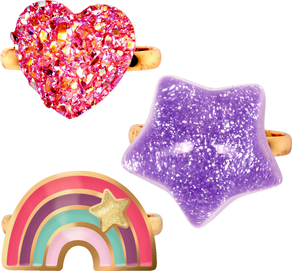 Ring - Prinzessin Lillifee (Glitter&Gold) (verschiedene Designs, 1 Stück)