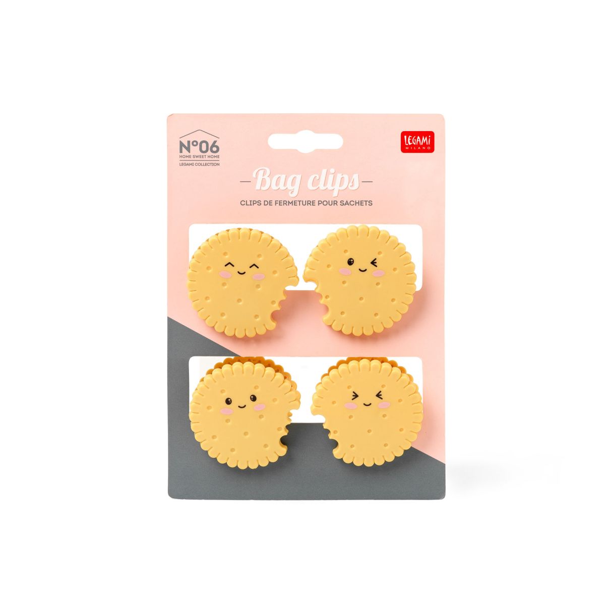 Set mit 4 Verschluss-Clips Cookie - Legami