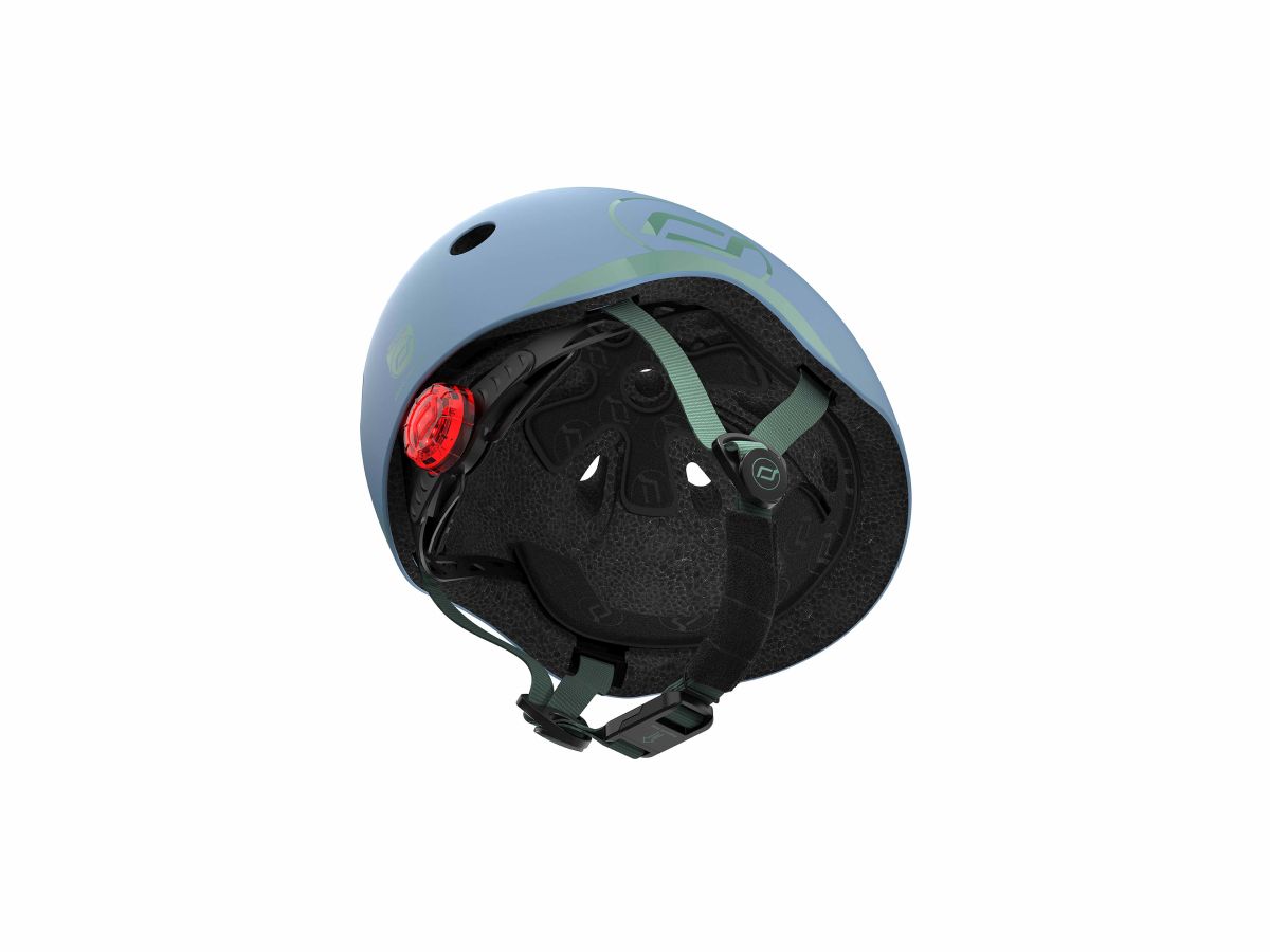 Babyhelm XXS-S steel - blau (45-51cm) - Scoot and Ride