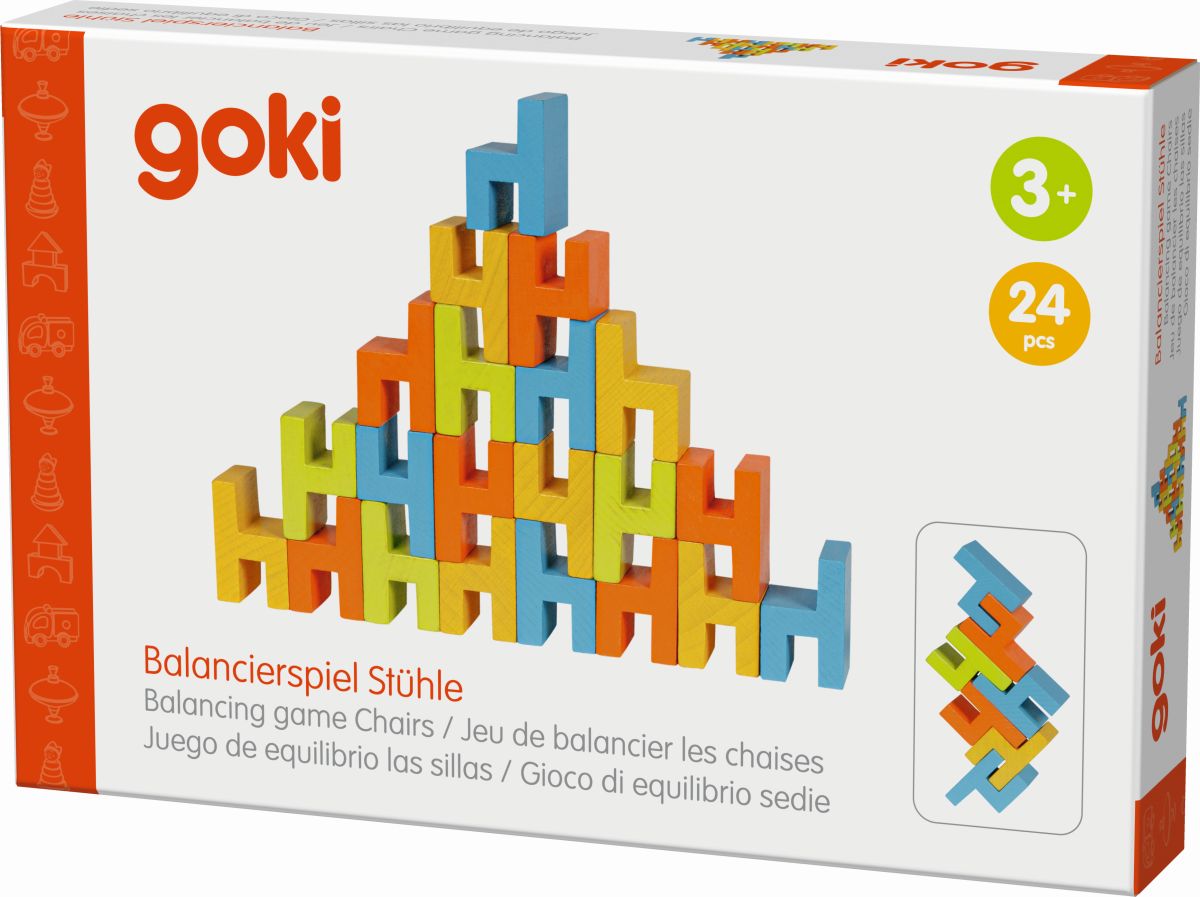 Balancier- & Stapelspiel Mini-Stühle - Goki