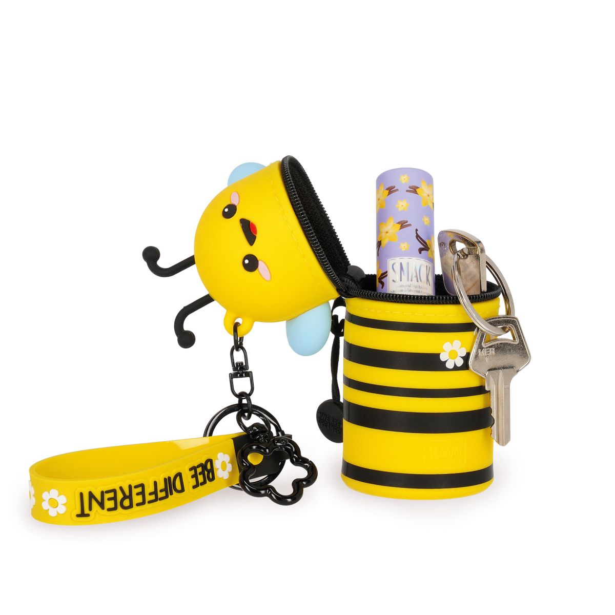 Mini Kawaii Münztasche mit Schlüsselanhänger Biene - Legami