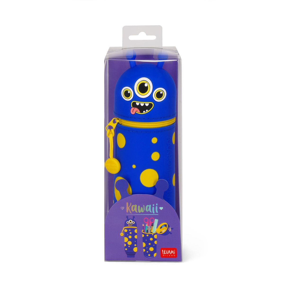 Kawaii Mäppchen aus Silikon Monster - Legami