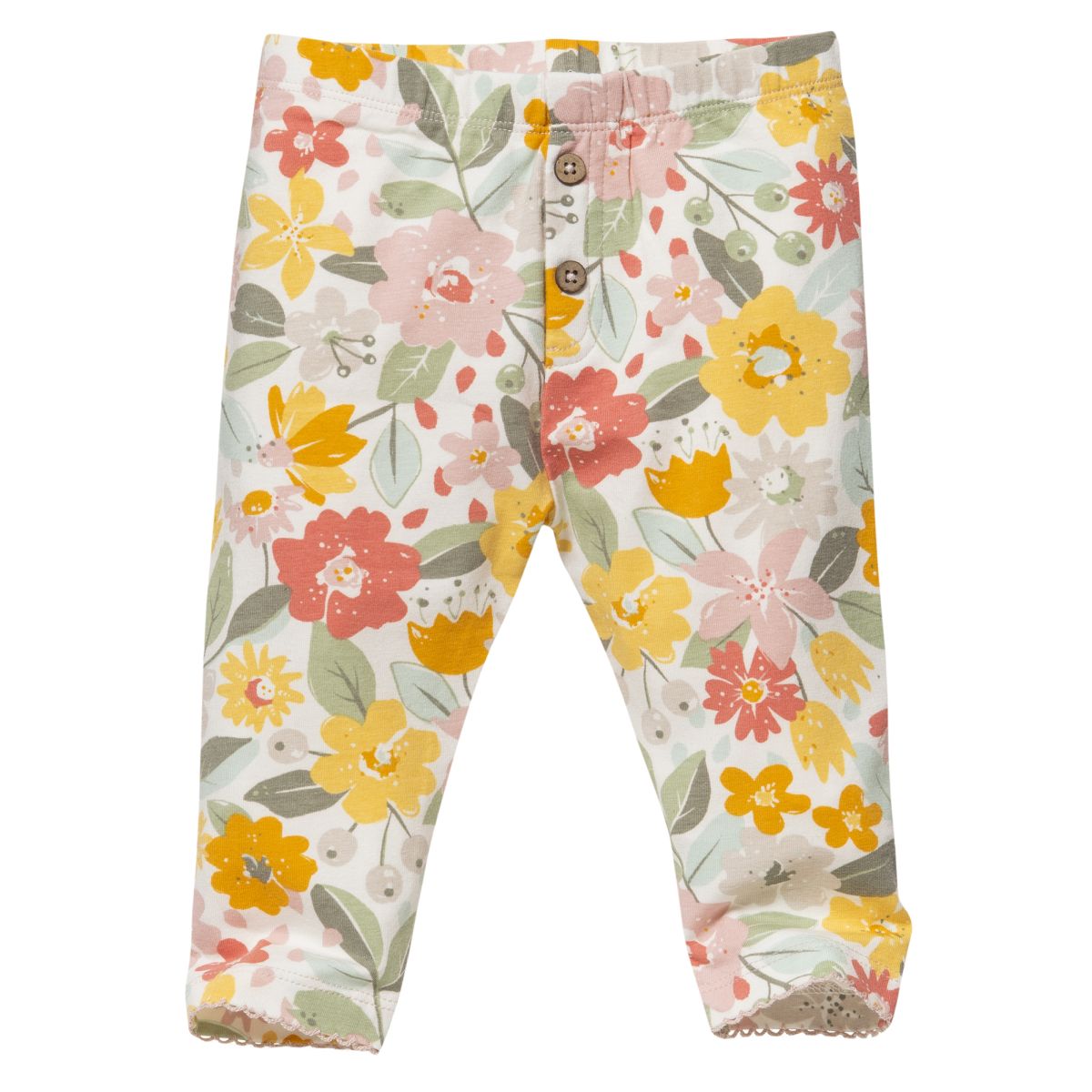 Leggings mit Blumen GOTS - 62-68
