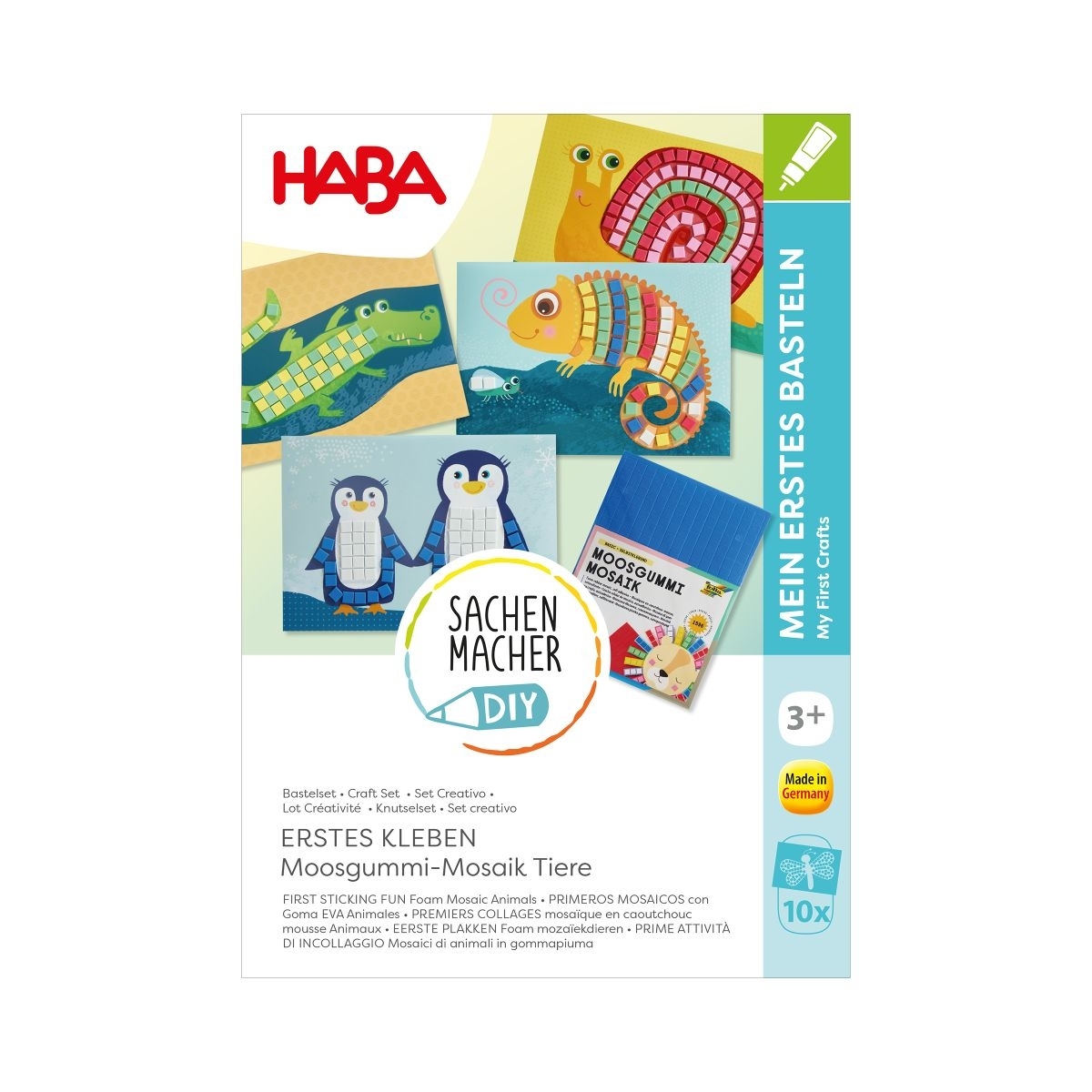 HABA Bastelset - Erstes Kleben Moosgummi-Tiere