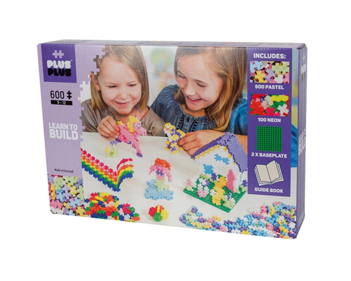 PLUS PLUS Mini-Bausteine Pastell 600 Stück