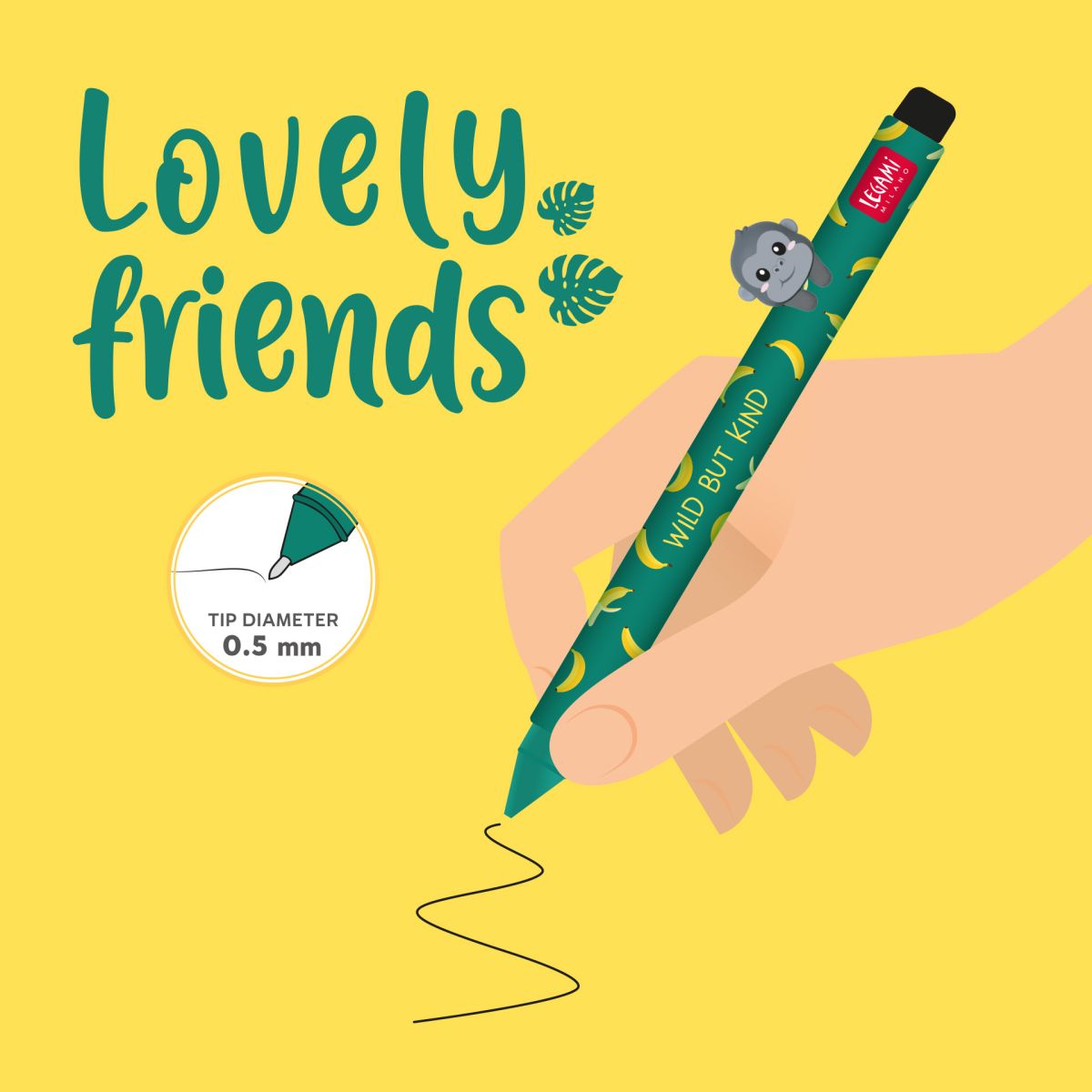 Lovely Friends Gelstift Gorilla - Legami