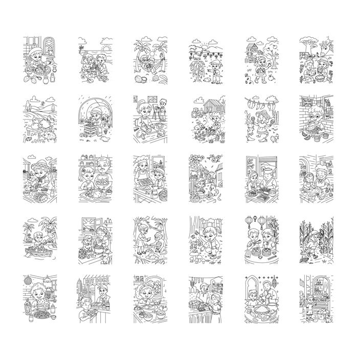 Kidydraw Leuchtende Designtafel Mahlzeiten "Food around the world" (6+) - Kidywolf