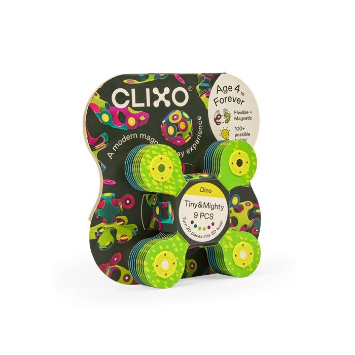 CLIXO Tiny & Mighty Dinosaurier (9 Teile)