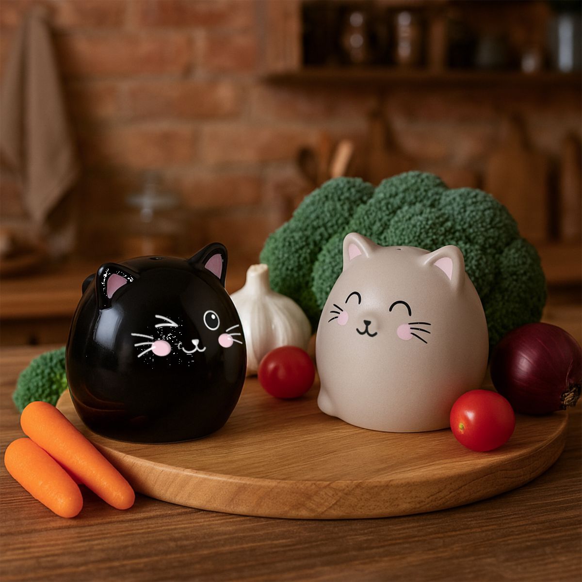 Salz- und Pfefferset aus Keramik Kitty - Legami