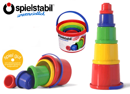 Spielstabil Stapelbecher-Set 5-teilig