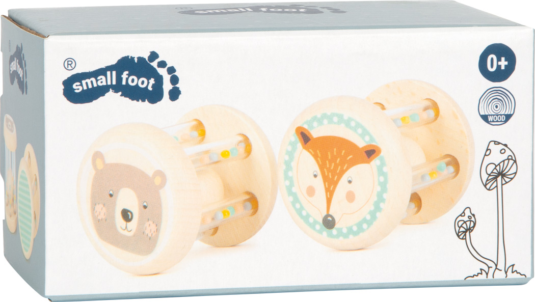 Babyrasseln Tiere Pastell (2er Set) - Small Foot