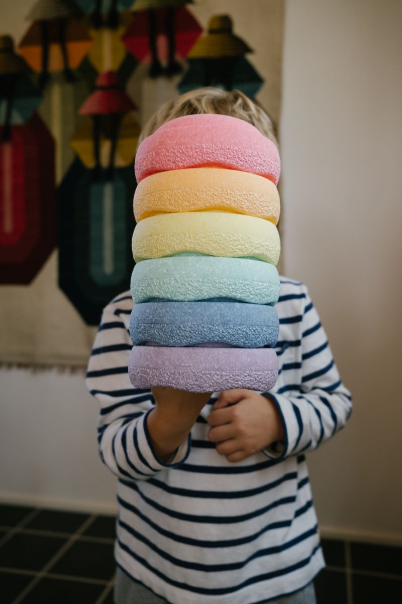 Stapelstein® MINI Original rainbow pastel (6er Set)