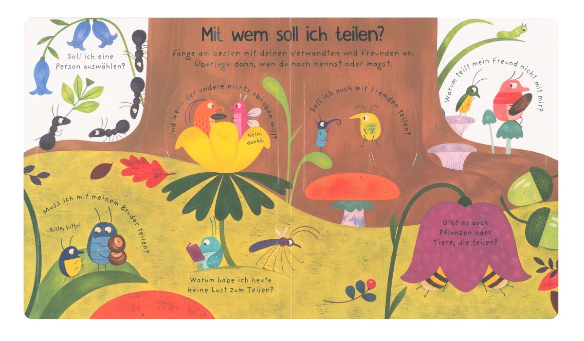 Erstes Aufklappen und Verstehen: Teilst du mit mir? 4+