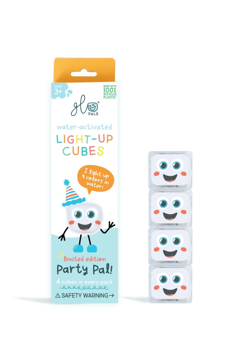 Glo Pals Leuchtende Badewürfel weiß (4er Set)