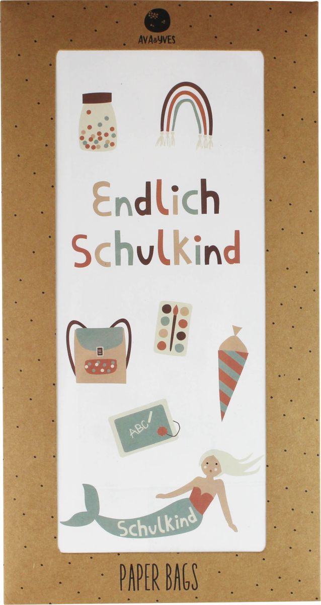 Papiergeschenktüte Under the Sea "Endlich Schulkind" (1 Stück) - Ava & Yves
