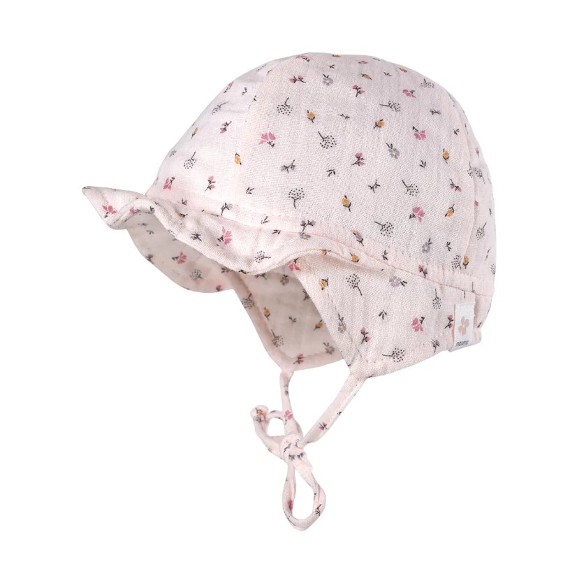 Schildmütze Musselin rosa Gr. 41
