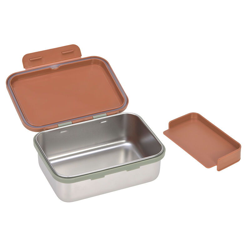 Lunchbox Edelstahl Happy Prints caramel - Lässig