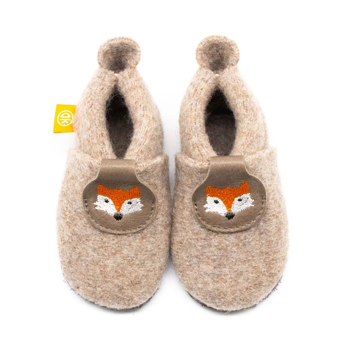 Wolli Krabbelpuschen beige Fuchs Gr. 20-21