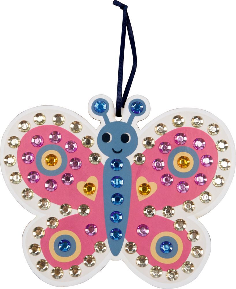 Mein kleines Bastelset: Diamond-Anhänger (Schmetter./Regenb.) - Mini-Künstler