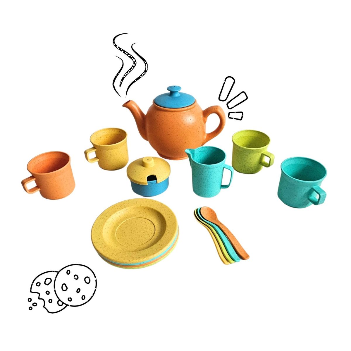 Teeservice für die Kinderküche (15-teilig) - Alldoro
