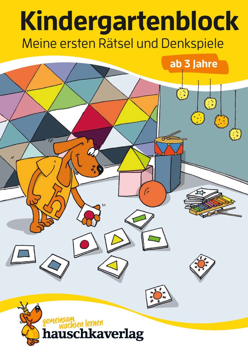 Kindergartenblock - Meine ersten Rätsel und Denkspiele - Hauschka Verlag 3+