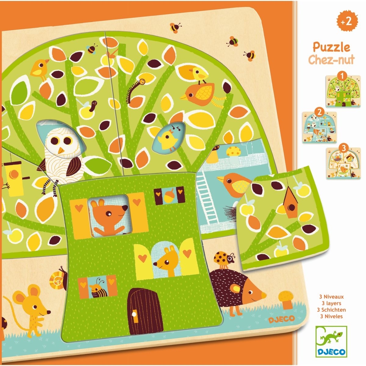 Schicht-Puzzle Chez-nut Baumhaus - DJECO