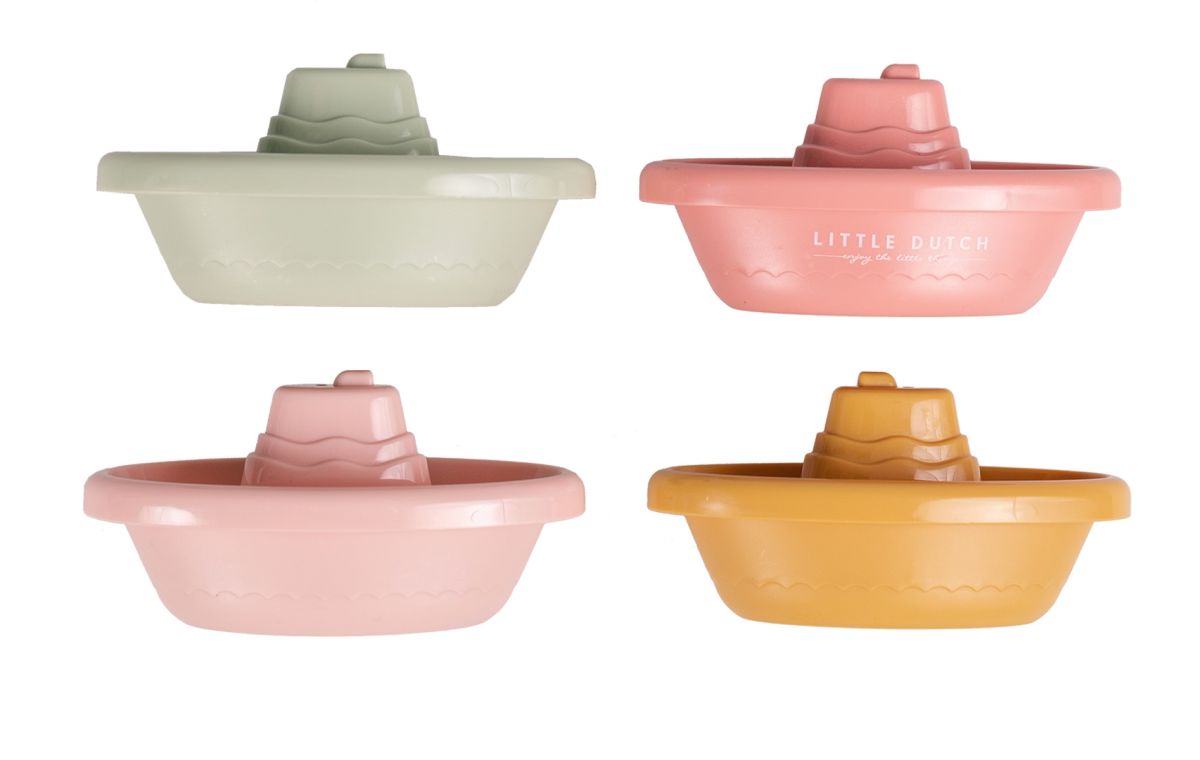 Bade-Boote rosa (4er Set) - Little Dutch