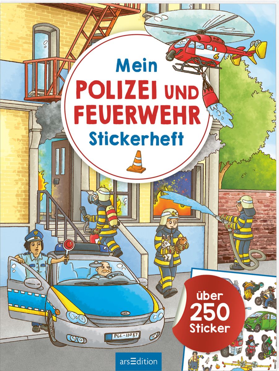 Mein Stickerheft Polizei und Feuerwehr