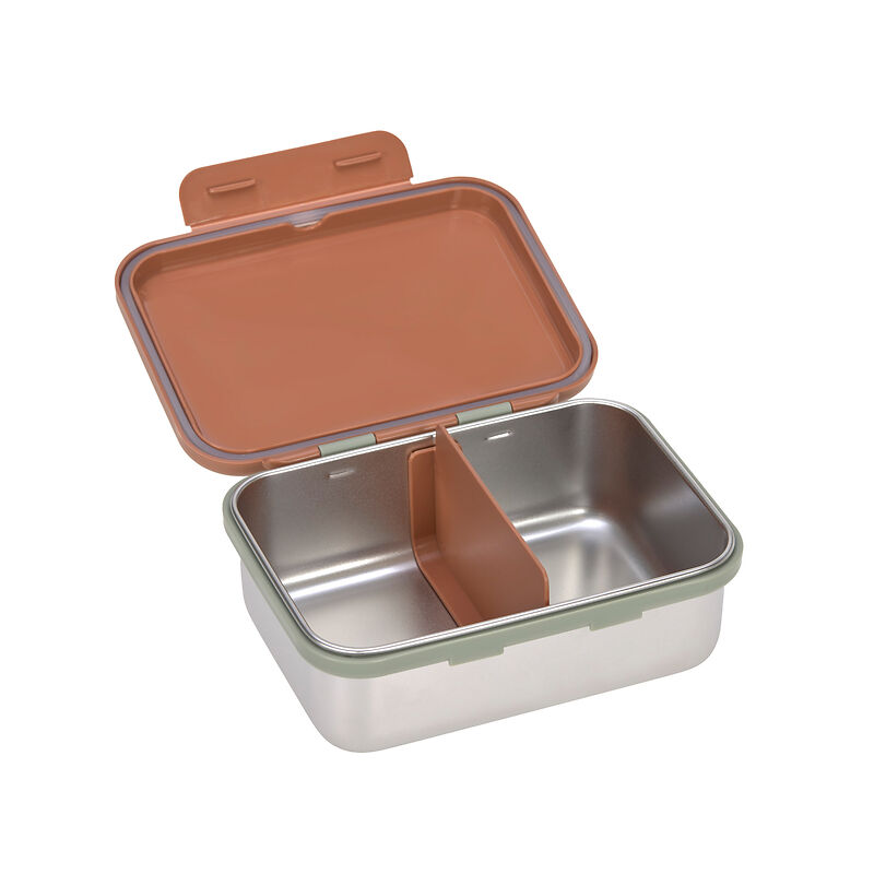 Lunchbox Edelstahl Happy Prints caramel - Lässig