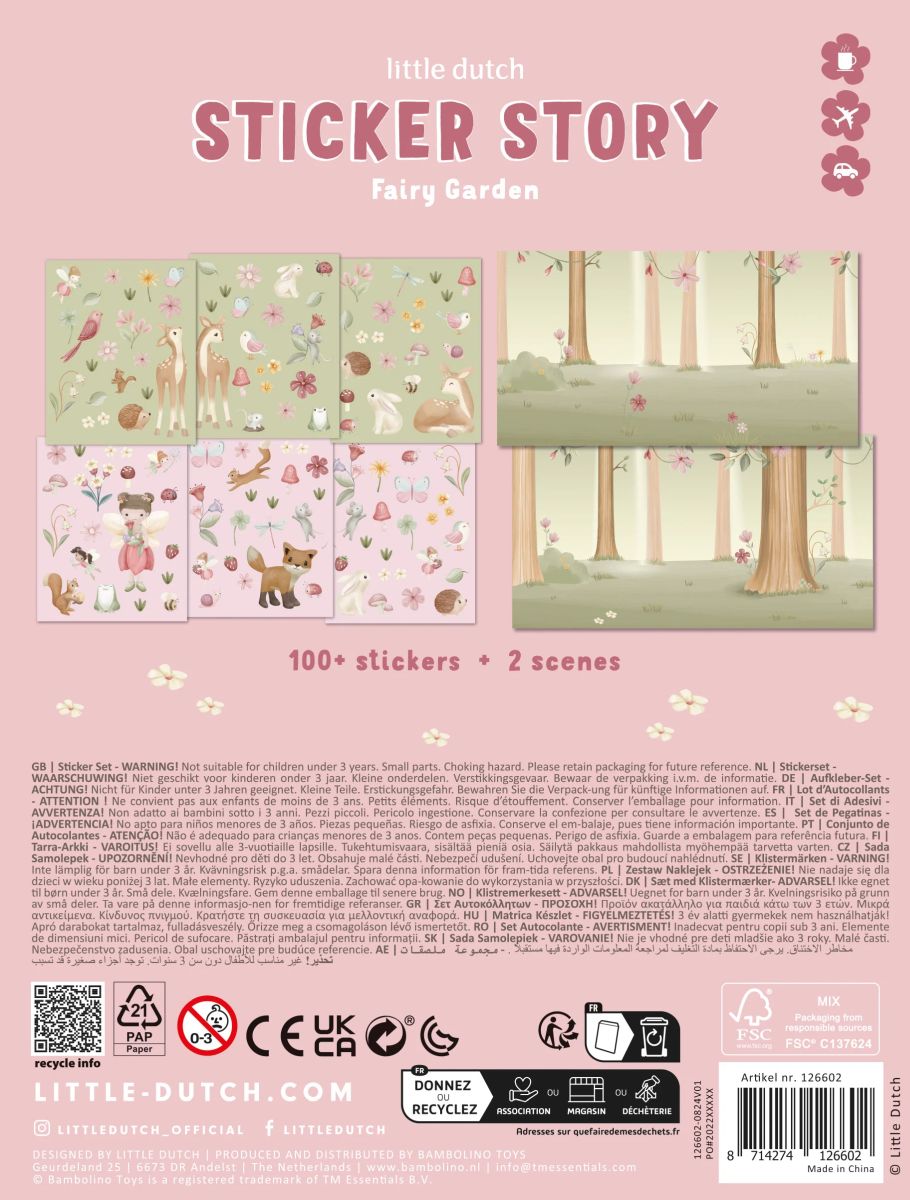 Sticker Set Fairy Garden - Little Dutch