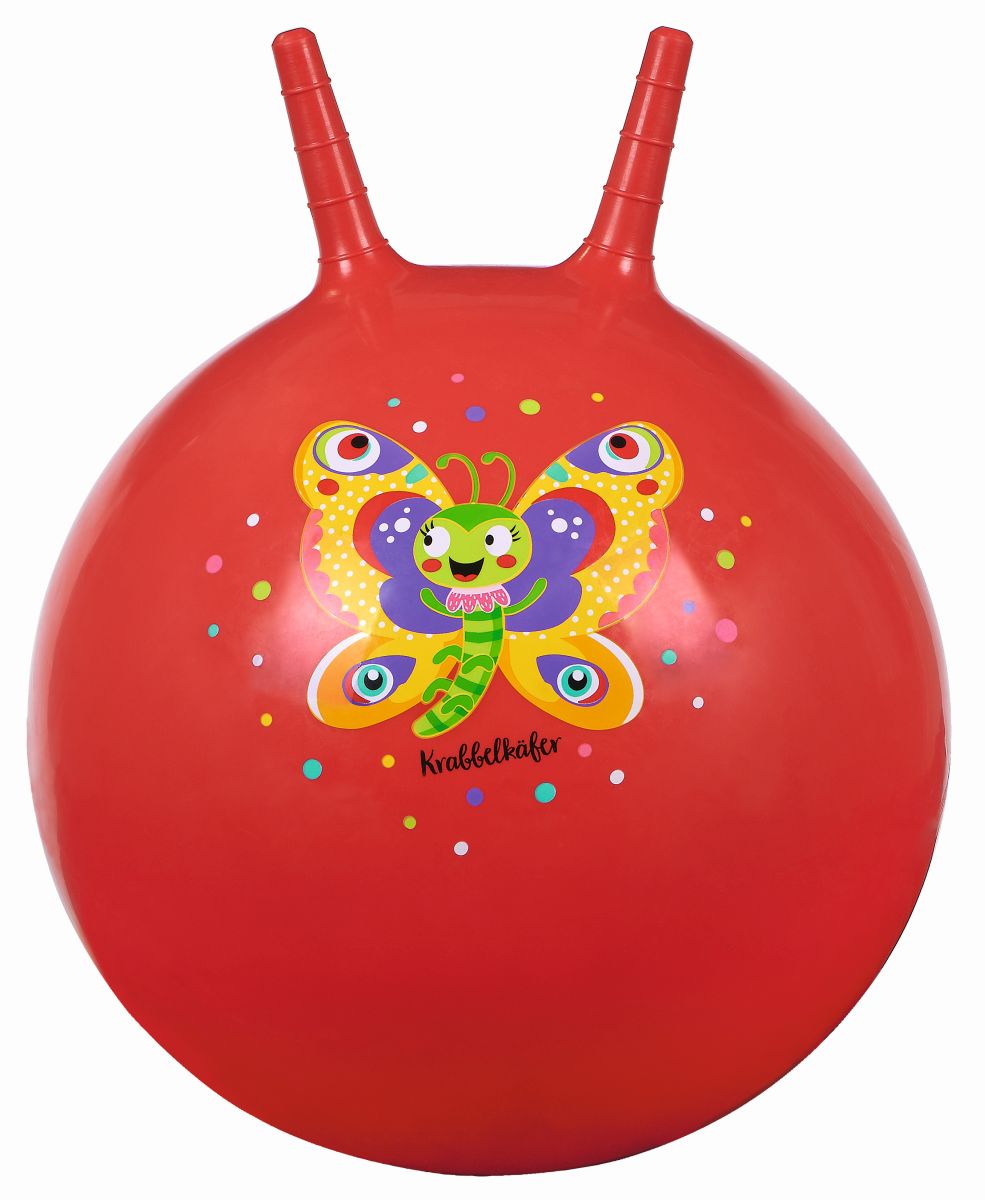 Krabbelkäfer Hüpfball rot Schmetterling -  moses