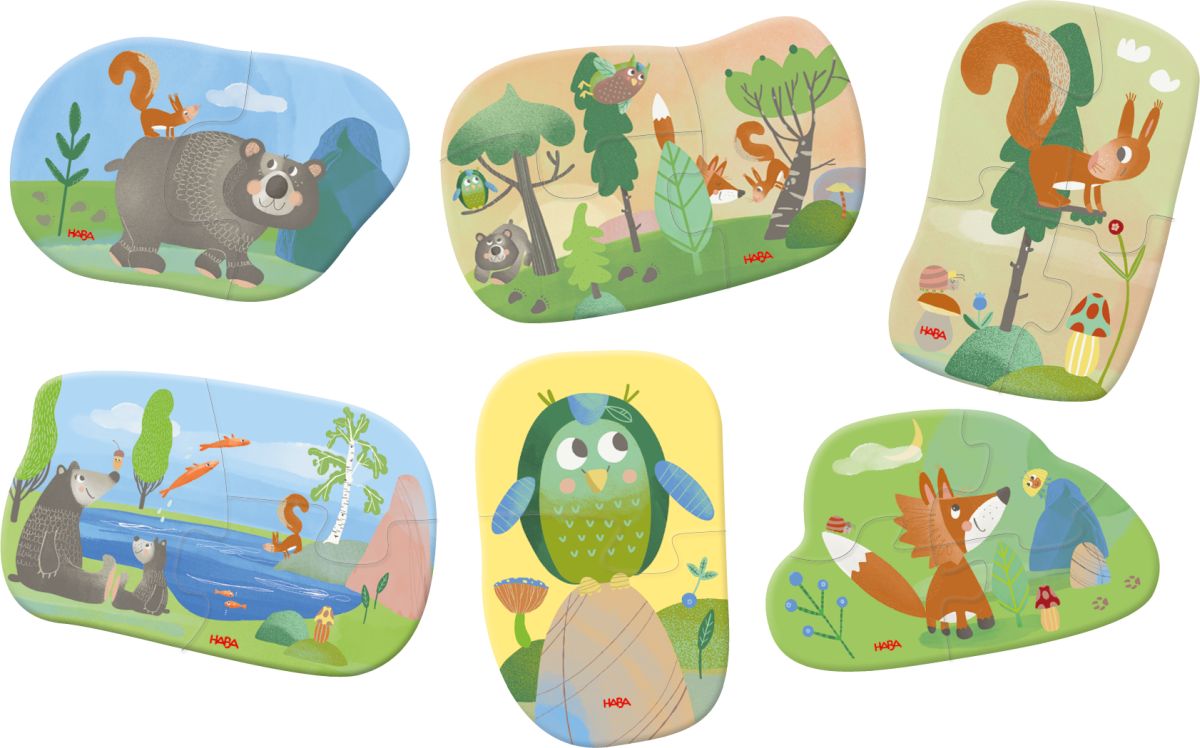 HABA 6 erste Puzzles - Waldtiere