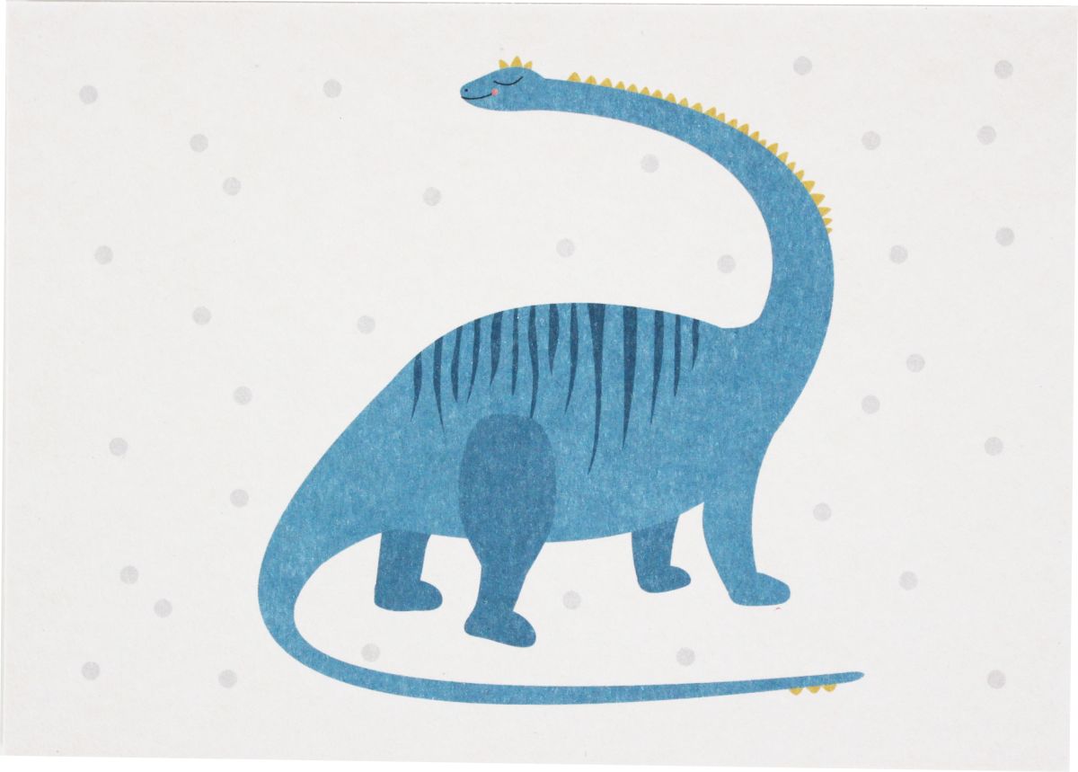 Postkarte Dino (ohne Text) - Ava & Yves