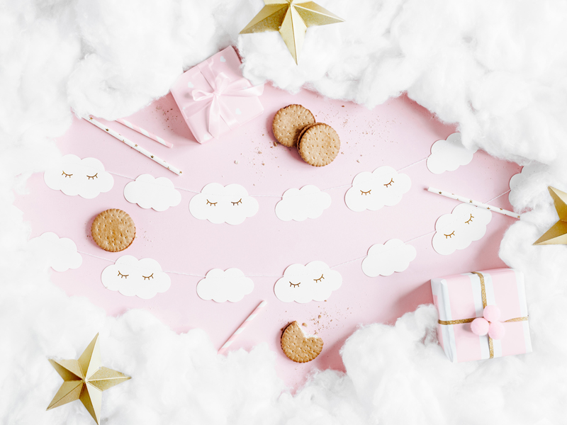 Girlande Little Star Wolken - Party Deco