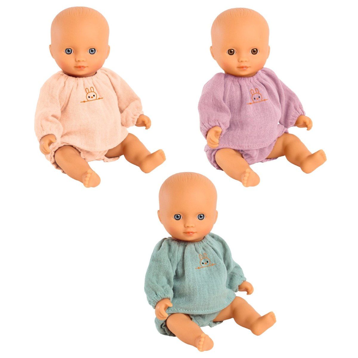 POMEA Puppe Mini Lola, Ola, Dina (verschiedene Designs, 1 Stück) - Djeco