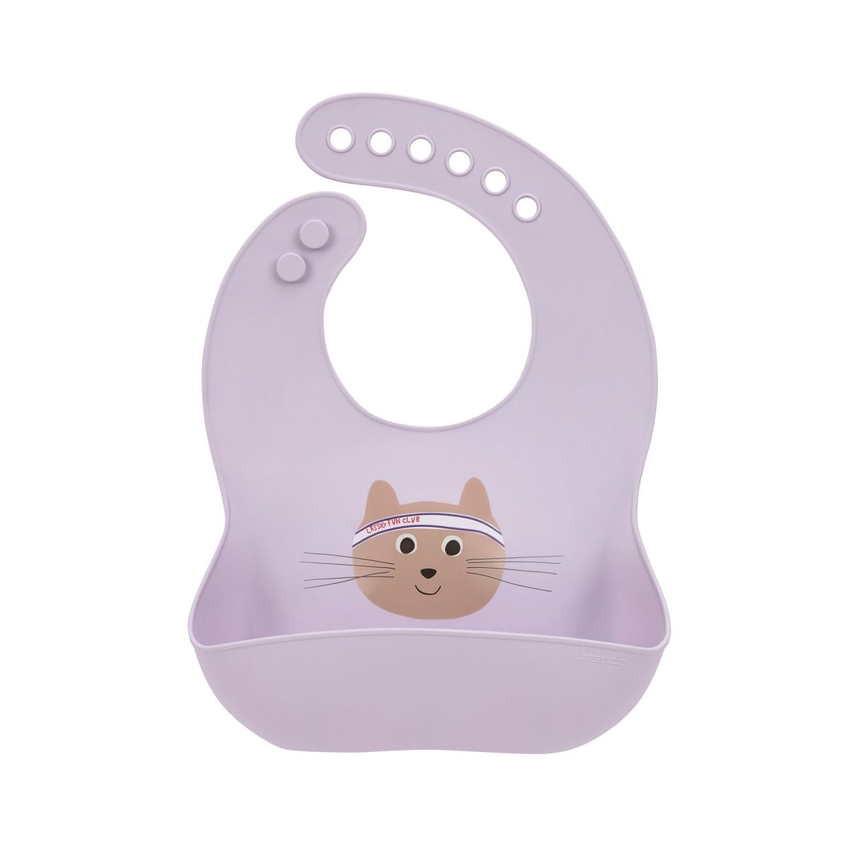 Silikon Lätzchen abwaschbar Tiny Team Cat - Lässig