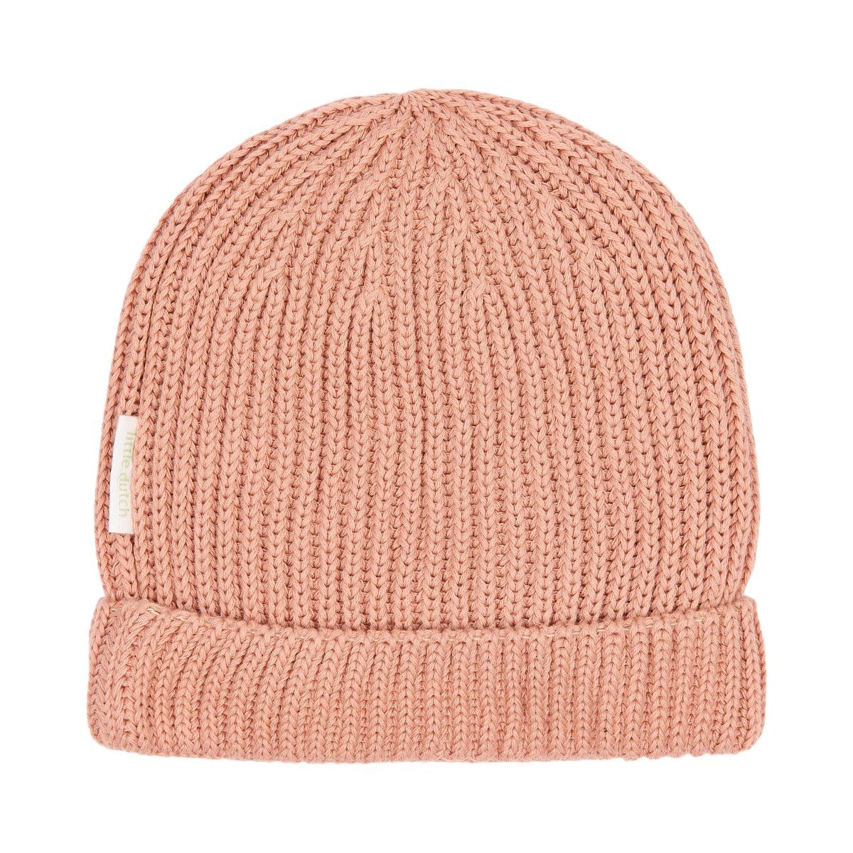 Gestrickte Mütze Dunkelpink - 74-86