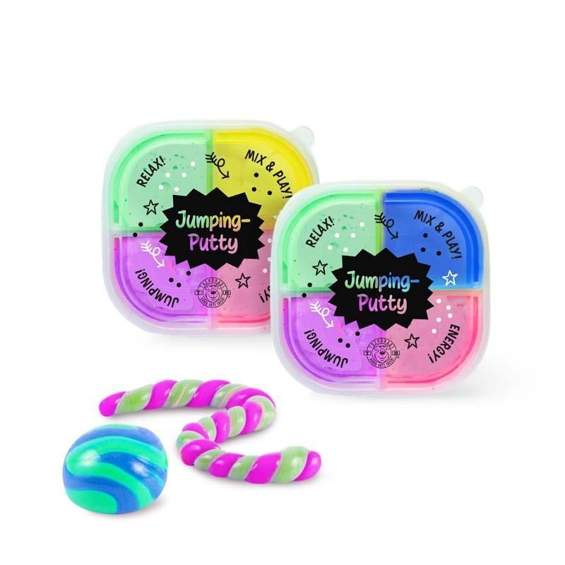 Alles für die Schule NE SPRINGKNETE MIX & PLAY 4ER-SET (unterschiedliche Designs, 1 Stück)