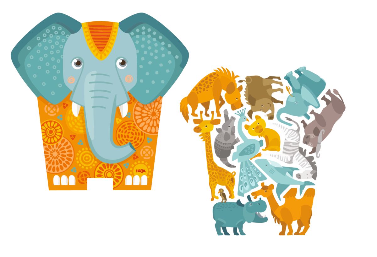 HABA Puzzle 2in1 - Elefant