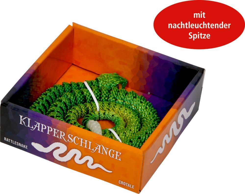 Kristall-Tier Klapperschlange (versch. Designs, 1 Stück)