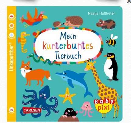 Baby Pixi Band 58 Mein kunterbuntes Tierbuch +12M