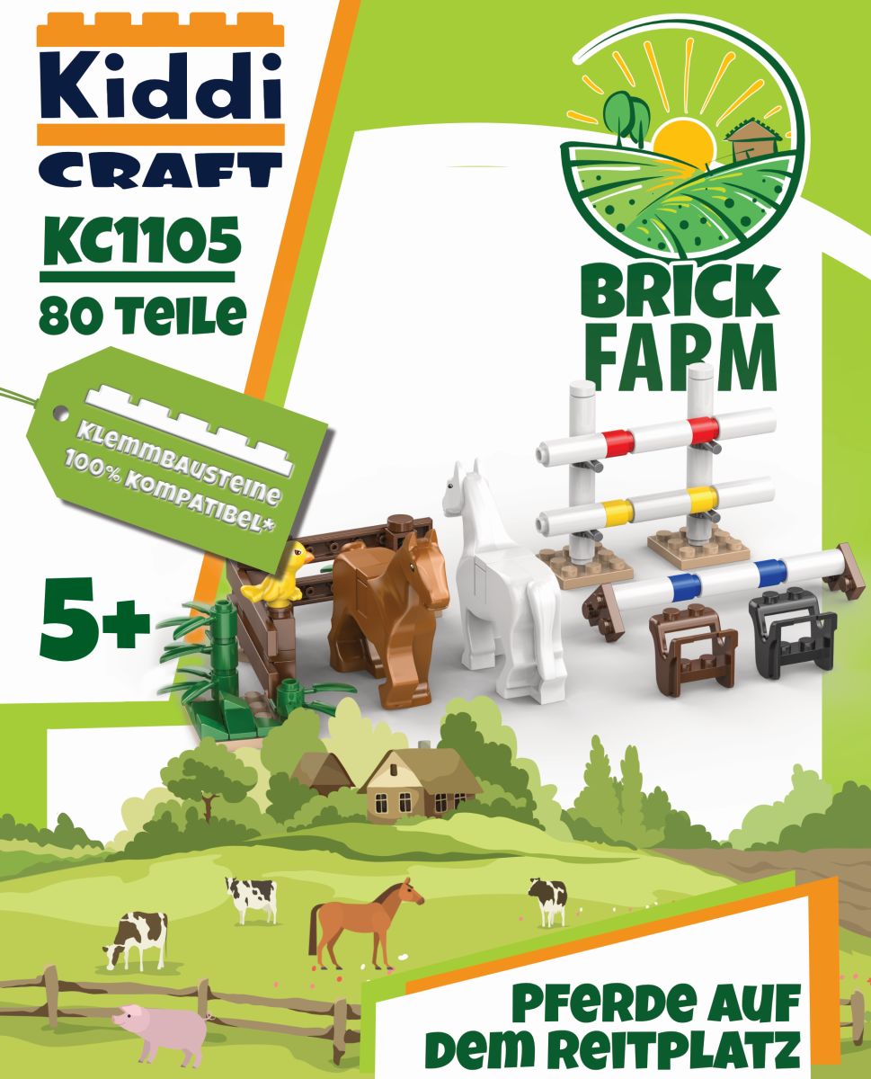 Pferde auf dem Reitplatz - Kiddicraft