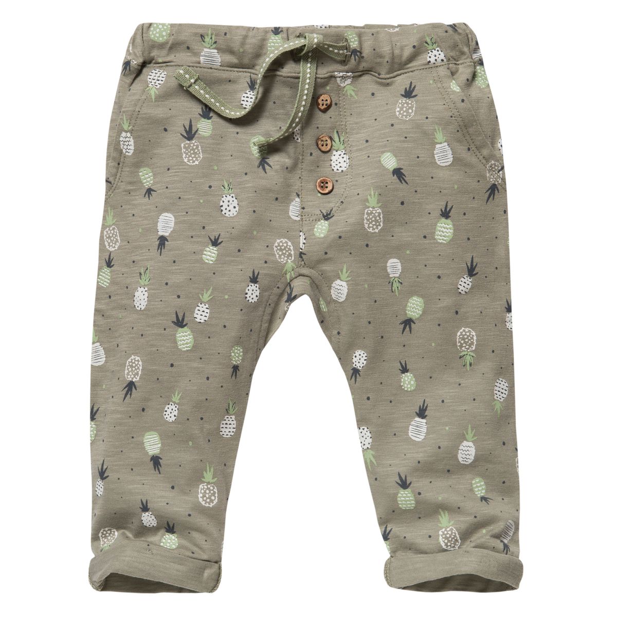 Hose lang khaki Ananas GOTS - 74-80