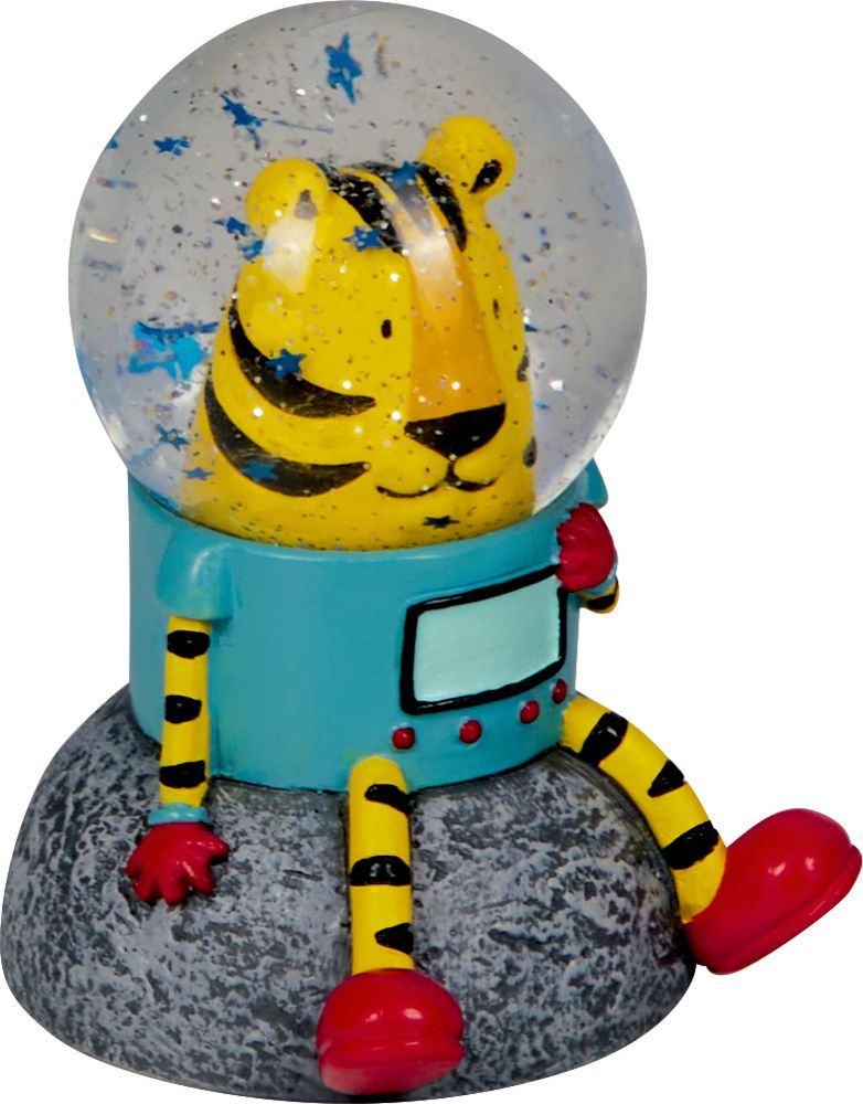 Glitzerkugel Tiger-Astronaut - Bunte Geschenke