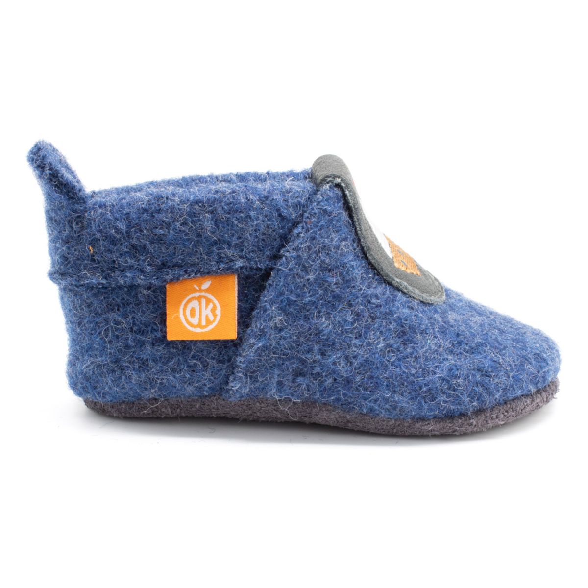 Wolli Krabbelpuschen jeansblau Schiffchen Gr. 20-21