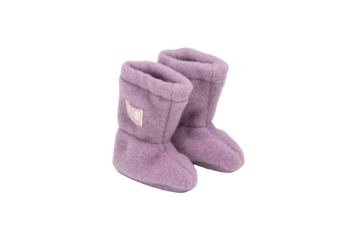 Pickapooh Stiefel aus Wollfleece altrose Gr. 1 (ca. 0-3 Mon.)