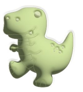 Spielstabil Sandförmchen T-Rex oder Triceratops (1 Stück, verschiedene Designs)