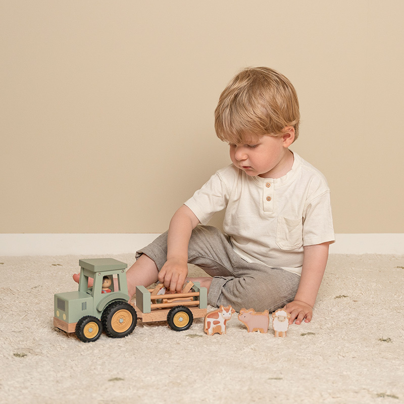Traktor mit Anhänger Little Farm - Little Dutch
