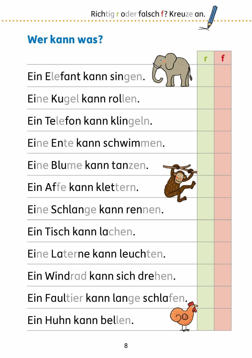 Mein Übungsheft Lesen – 1. Klasse: Vom Satz zum Text - Hauschka Verlag