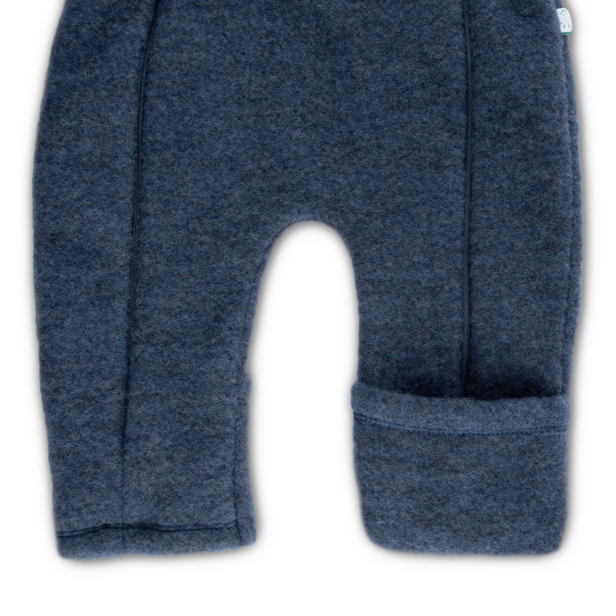 Baby Overall Wollfleece jeans melange Gr. 50-56